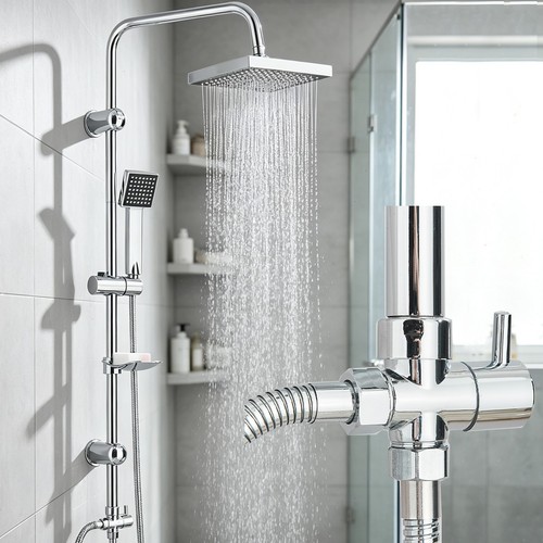 Exposed bathroom shower - bathroom, mixer
