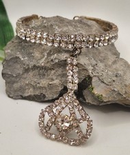 Vintage rhinestone slave - vintage,