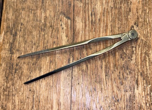 Antique georgian brass compass - brass,