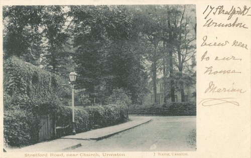 Stretford road church - road, nr