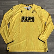Millwall FC 2019/20 Away Football Shirt Macron 4XL SIZE Mens Long Sleeve