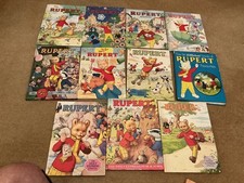 Rupert The Bear Annuals 1973-80’s X 18 Unclipped copies 