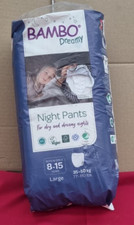 Bambo Dreamy Night Pants Nappies, (Children Aged 8-15,35-50kg),(package damaged)