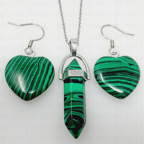 Necklace and earring set - necklace,