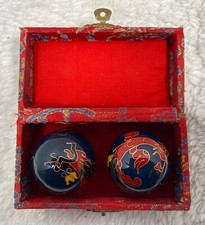 Vintage Chinese Baoding Balls Musical Chime Stress Relievers Health Meditation