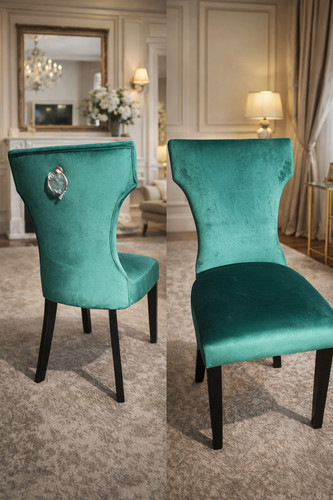 Velvet dining chairs - dining, 8