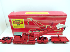 HORNBY DUBLO 4620 BR BREAKDOWN CRANE with MATCHING TRUCKS WAGONS - WORKING ORDER