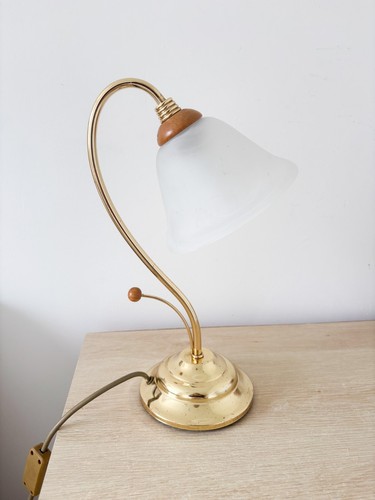 90s italian brass swan neck - swan,