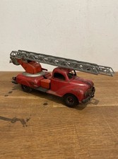 Vintage Tinplate Gama Fire Engine, Fire Truck , Ladder Truck , Clockwork, Works