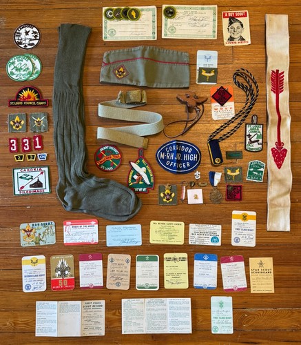 Vtg boy scout lot badges - boy,