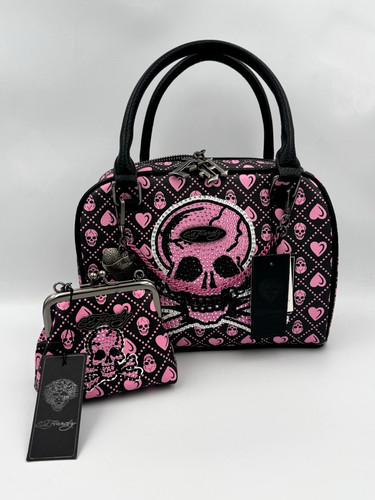 Hardy pink skull rhinestone - skull,
