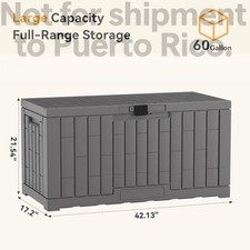 60 Gallon Deck Box, Lockable