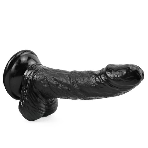 Curved spot black - 9", dildo