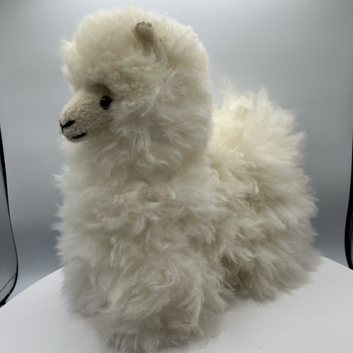 Artisanal white alpaca plush - artisanal,