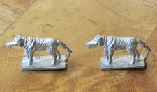 2 x Large Wolf by Minifigs