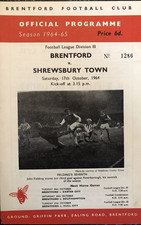 1964 1965       Brentford  v