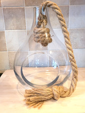 Hanging glass bottle garden - hanging,