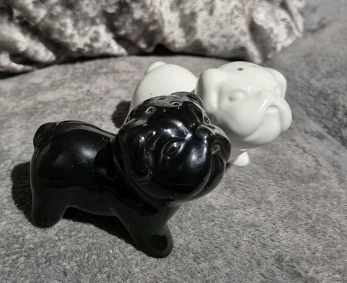 Dog ceramic salt pepper - ceramic,