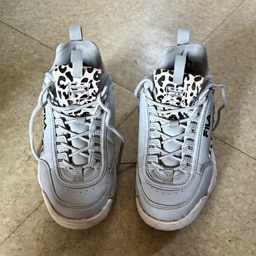 Fila white black - animal, print