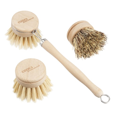 Bamboo dish brush - dish, 3