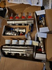 UNDERFLOOR HEATING  8 MANIFOLD SET  Pipes conectors size 16mm