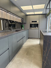 Dark Grey Modern Handleless Ex Display Kitchen, Appliances, Dismantled ready