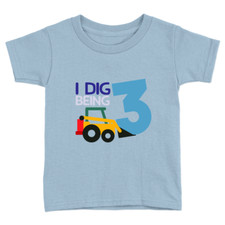 I Dig Being 3 Kids T-Shirt 3rd