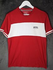 Diesel T Shirt Size Medium Red 100% Cotton Logo Designer Short sleeve Men’s