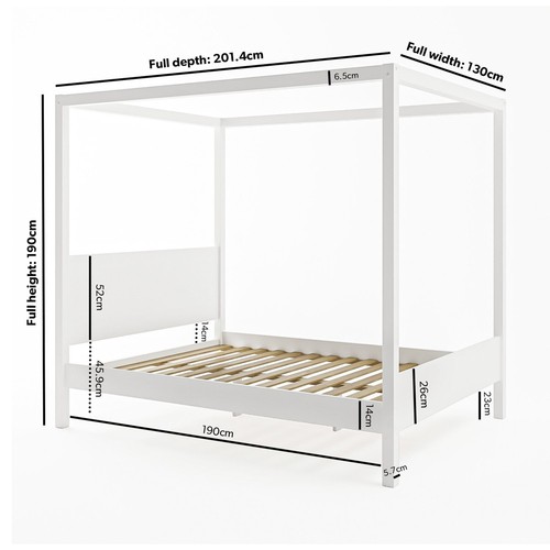Small double four poster bed - double,