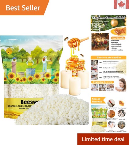 430g organic beeswax - 430g, pastilles
