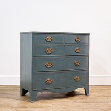 Blue Painted Regency Bow