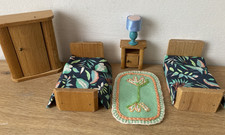 Vintage Dol Toi Dolls House Twin Bed set