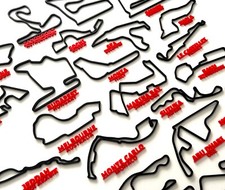 Black F1 Circuit Wall Art Race