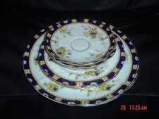 Very Pretty William Lowe Saucers Side Plates And Two Cake Plates? Circa 1901