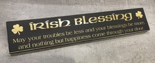 Irish Blessing/Black and gold