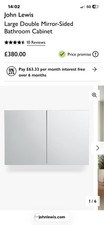 John Lewis bathroom Cabinet