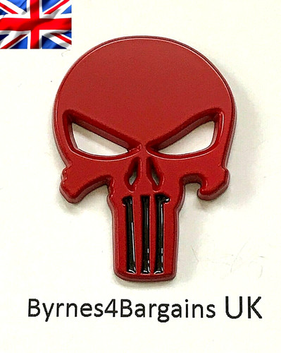 Car badge decal skull punisher - badge,