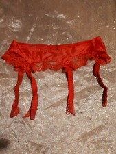 Vintage showgirl red lace