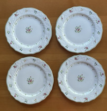 Set of 4 Vintage 80s Royal Doulton Avignon Moselle Embossed Floral Bread Plates