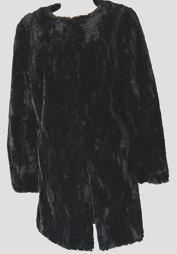 Black faux fur - m&s,