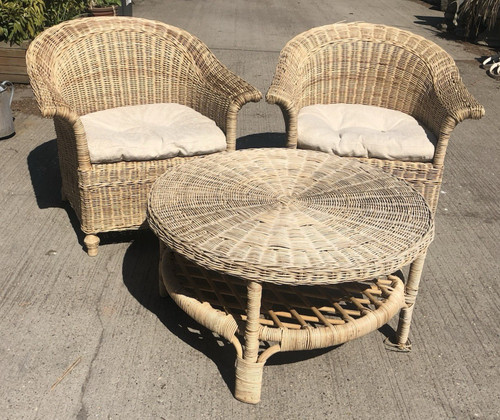 Wicker rattan table - wicker,