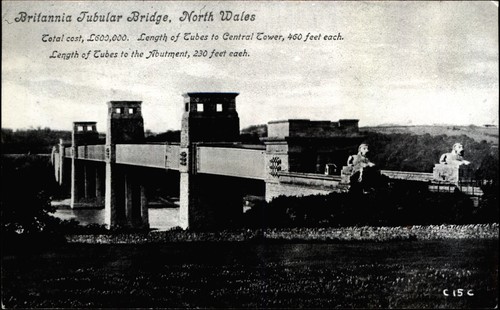 Britannia tubular bridge - bridge, ~