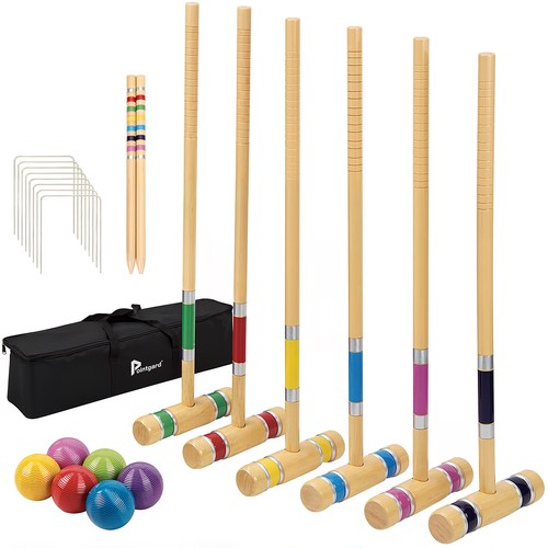 Pointyard six player croquet - six,