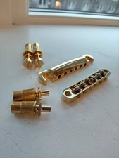 LP, Epiphone, SG Nashville type Roller Saddle Bridge & Stop Bar Assy with Posts.