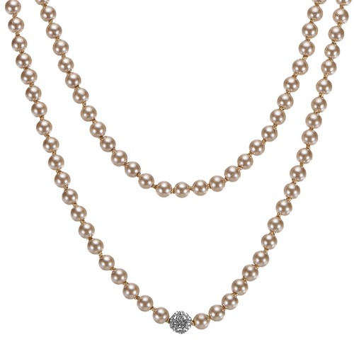 Long pearl necklace 150cm - pearl,