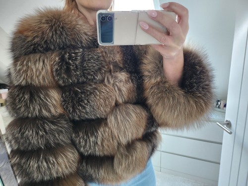 Saga fox fur coat - fox,