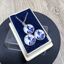 VINTAGE Delft Windmill Pendant