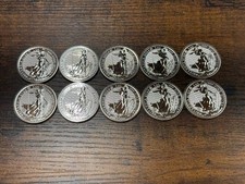 10 x 2024 SILVER BRITTANIA 1oz Bullion Coin 999 Fine Royal Mint £2 King Charles
