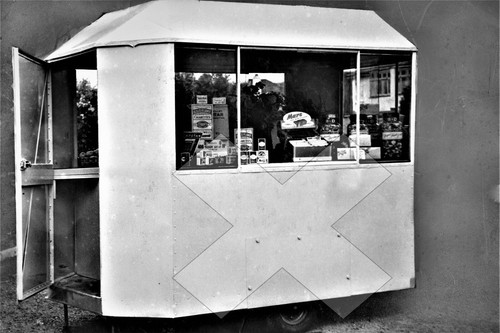 Vintage catering trailer kiosk - vintage,