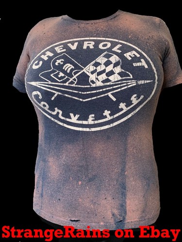 Distressed chevrolet corvette - distressed,